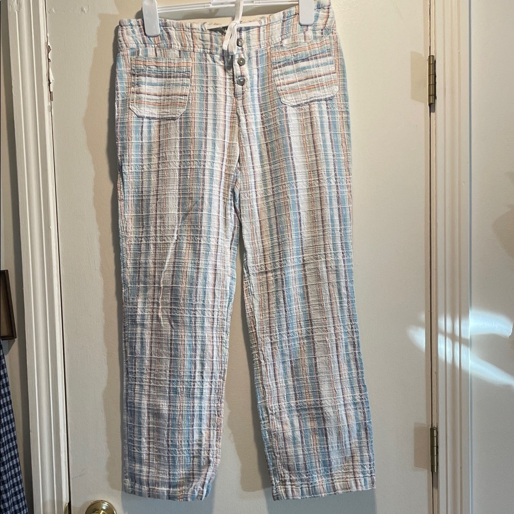 Sundance Gigi CottonMulticolor Striped Wide Drawstring Chinos